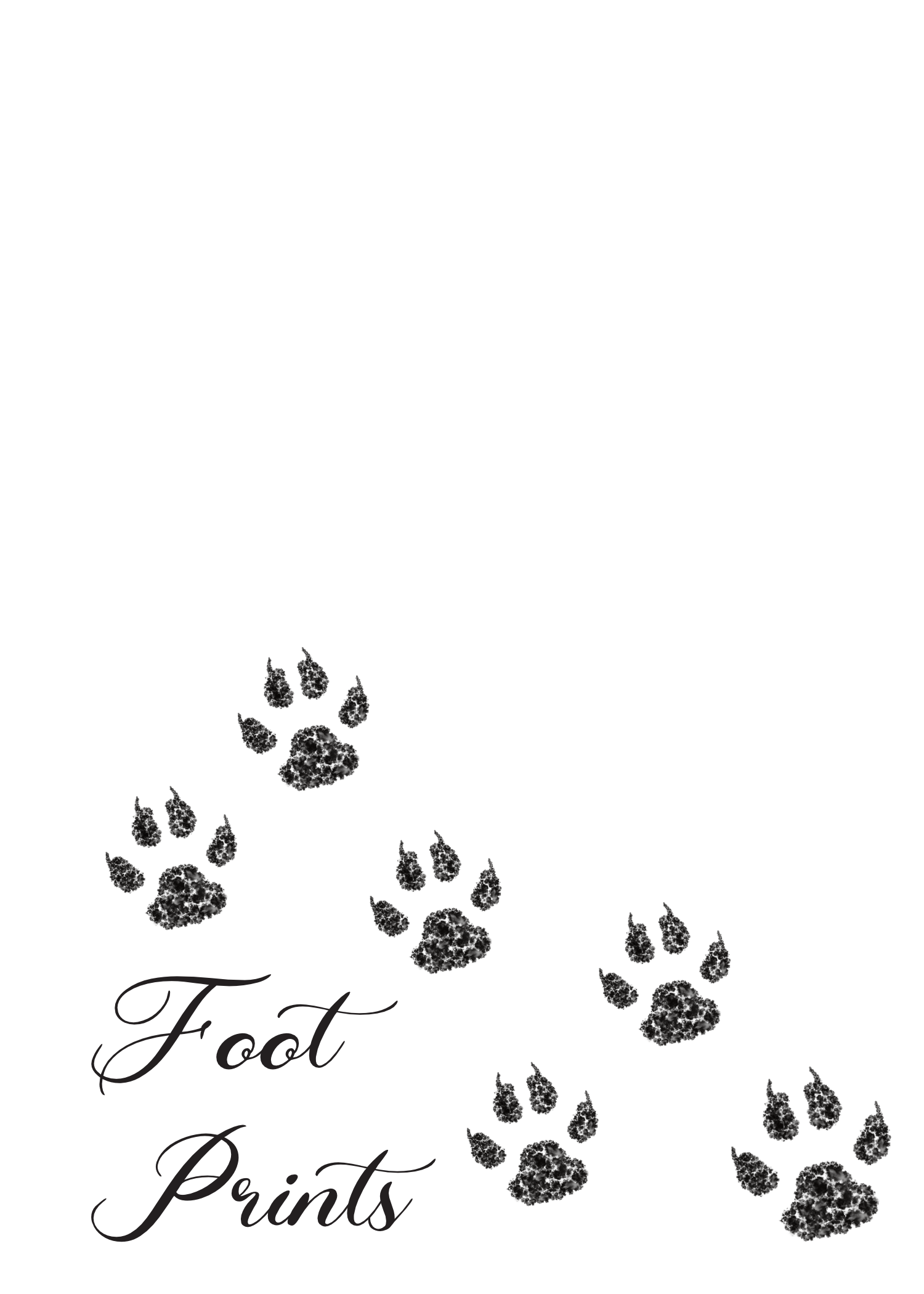 Foot Prints - Follow Your Path Courageously