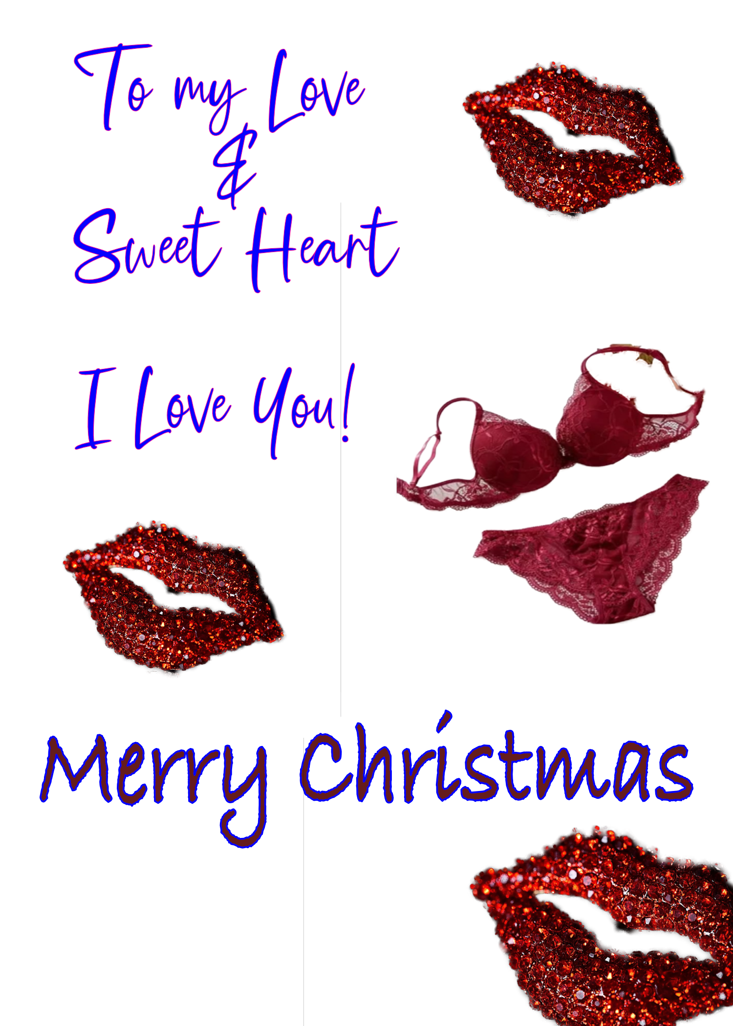 Spicy Christmas Card for Spouse or Girlfriend - perhaps a Boyfriend too.