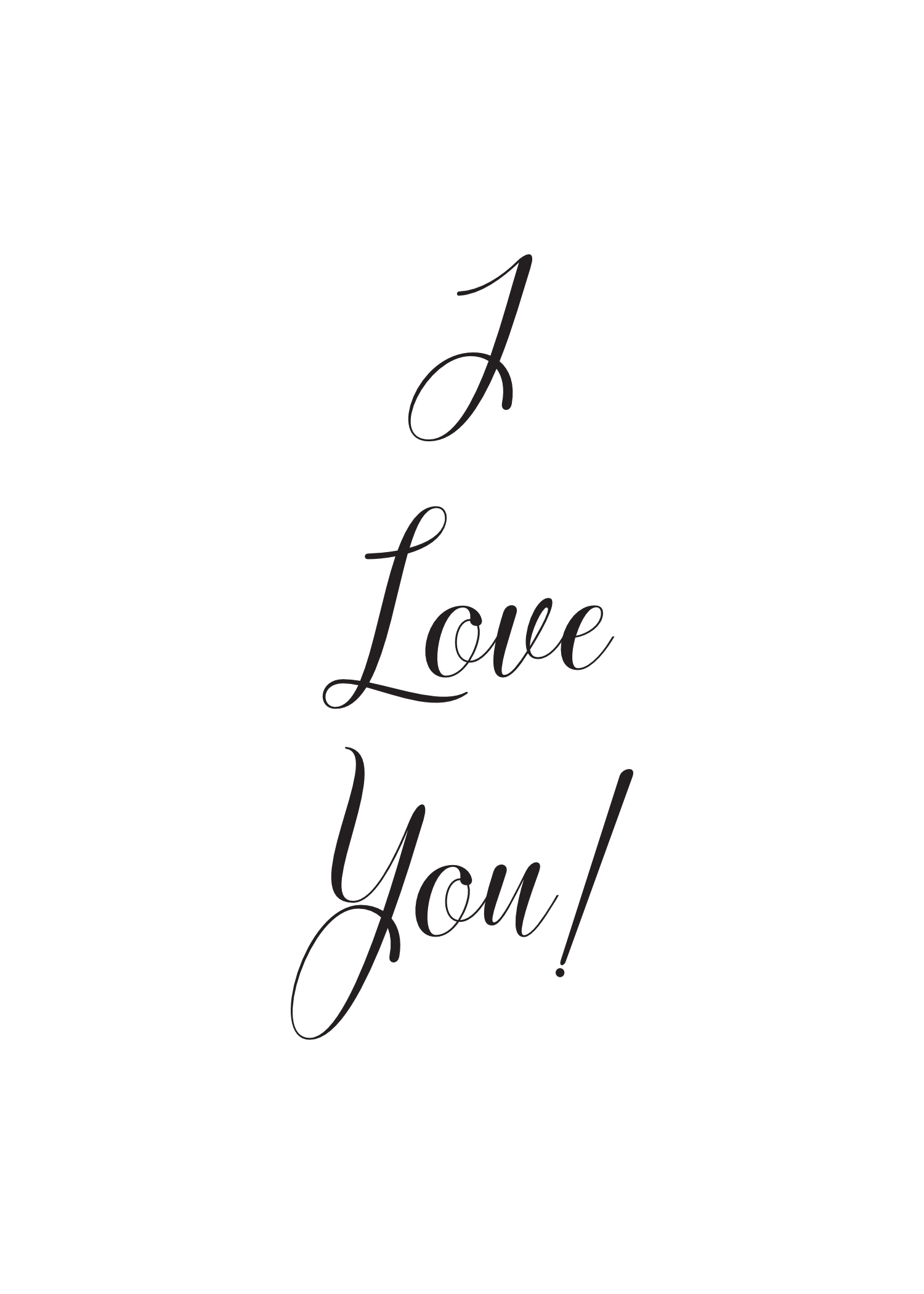 I Love You!