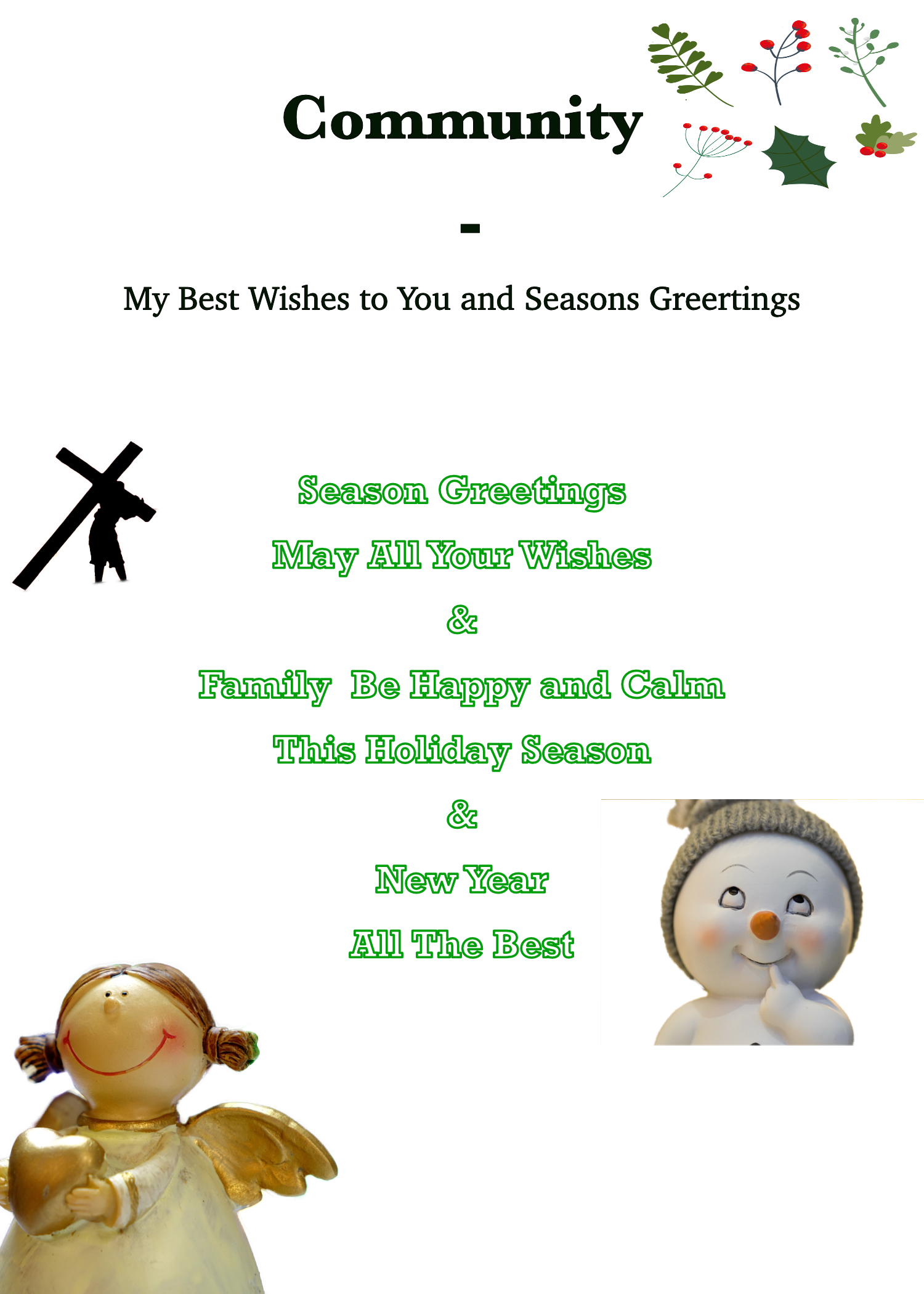 Season Greetings to Family & Loved Ones